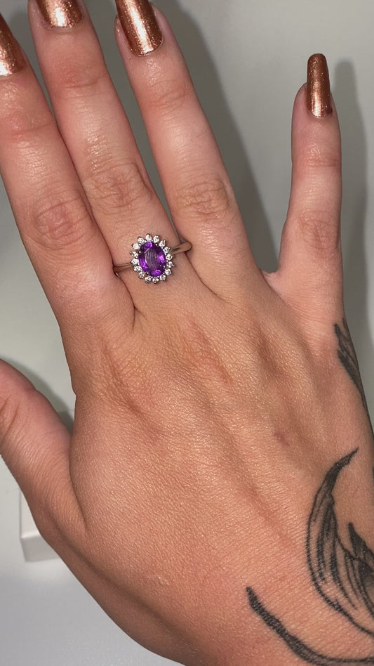 Amethyst rings