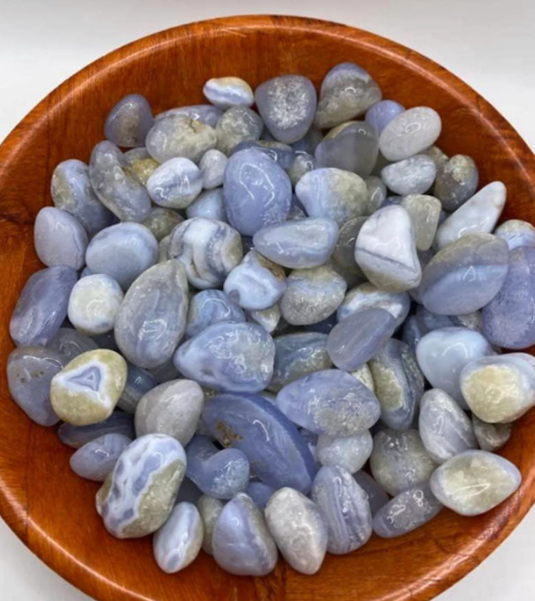 Blue lace Agate Tumbles