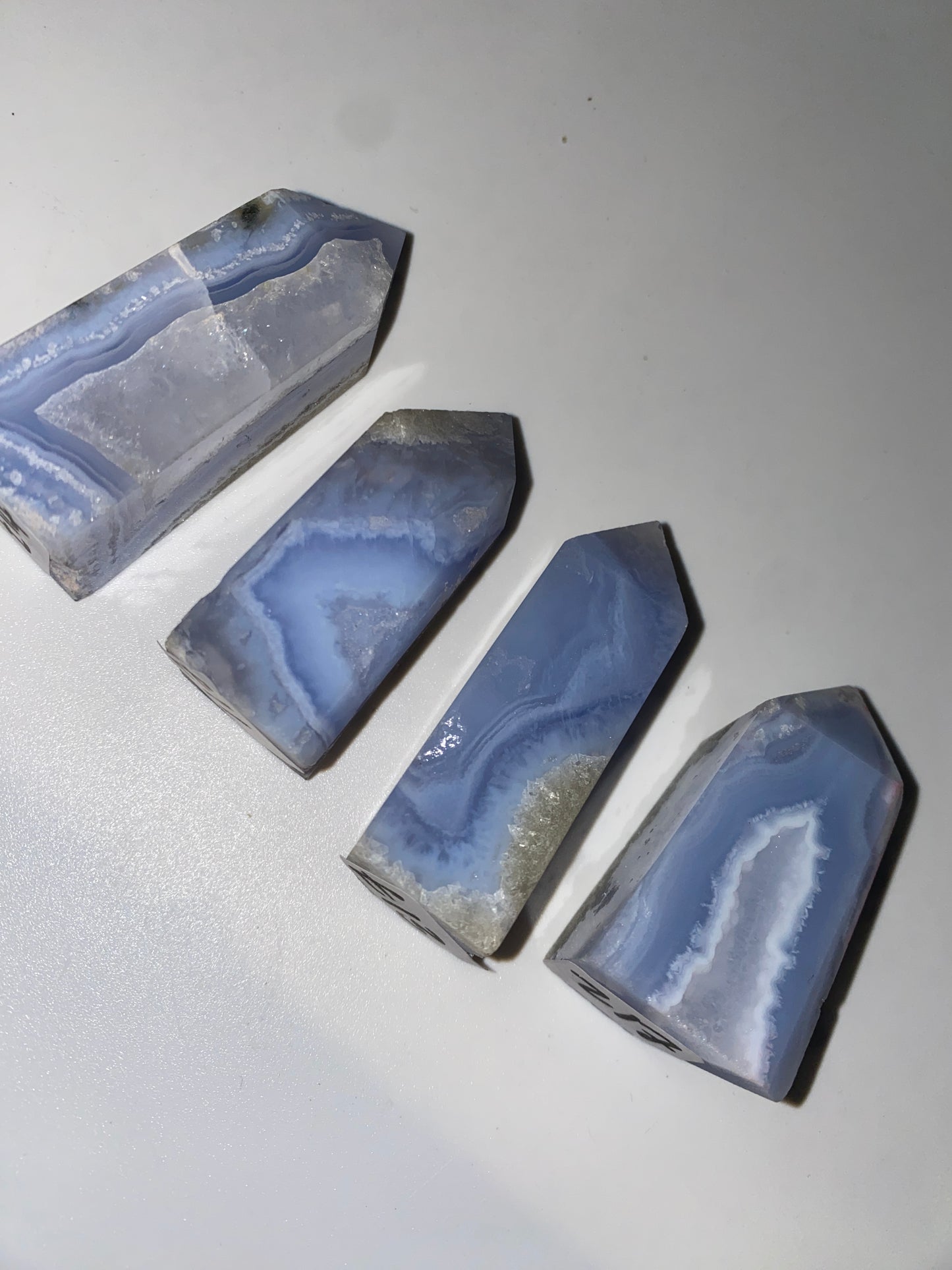 Blue Lace Agate Towers (RARE)