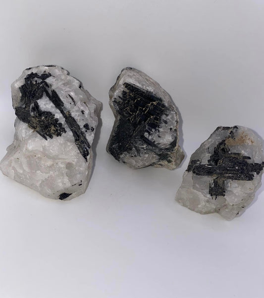 Black Tourmaline in Quartz