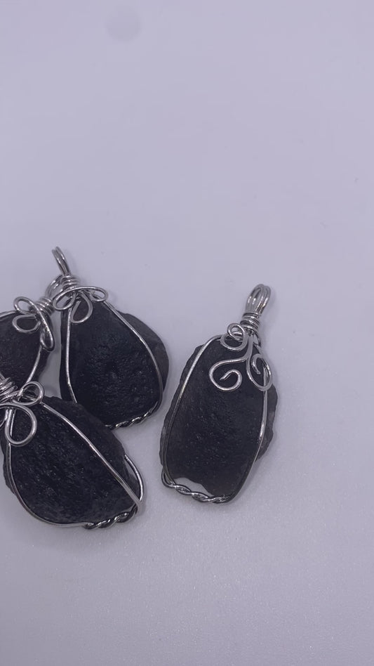 Colombianite tektite pendants (RARE)