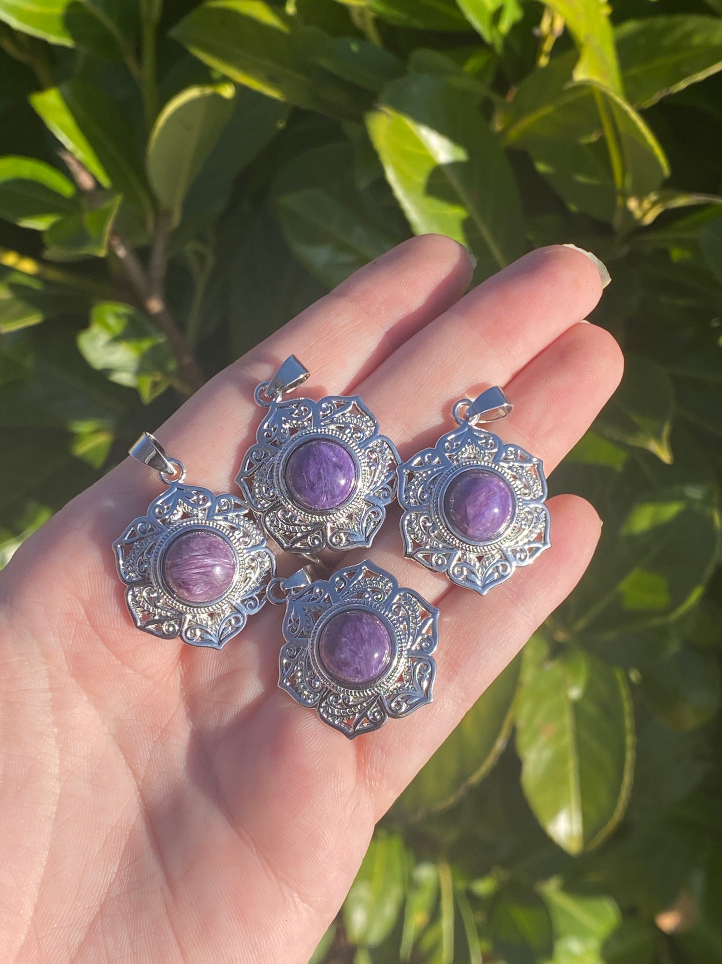 Charoite Pendants (RARE)