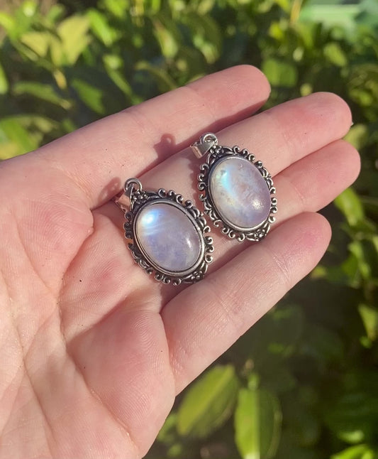 Blue Moonstone Pendants