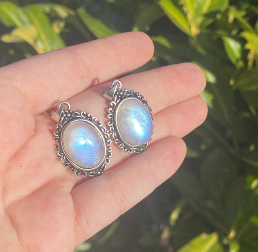 Blue Moonstone Pendants