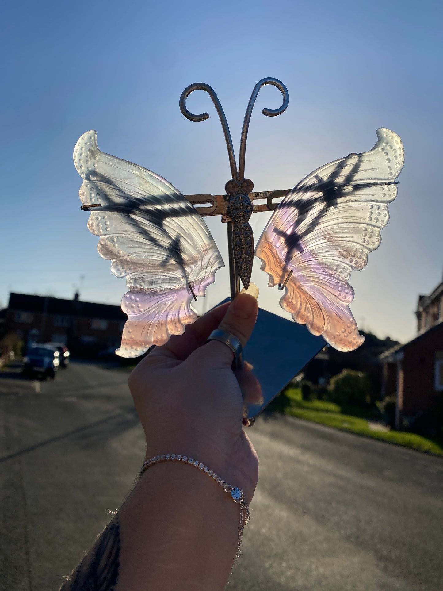 Pastel Fluorite Butterfly Wings (RARE)