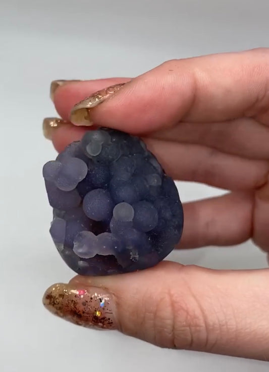 Grape Agate half polished raw specimens (RARE)