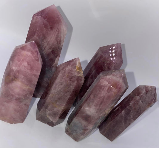 Lavender Rose Quartz XL Towers (Rare)