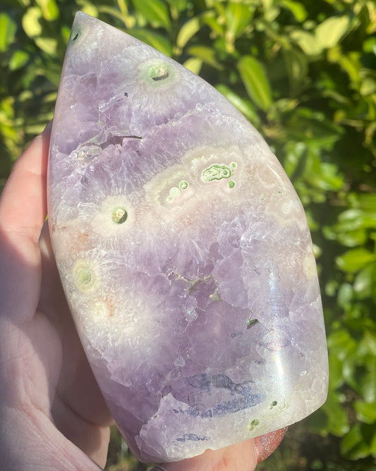 Pink Amethyst X Purple Amethyst X Jasper Flame (RARE) AAA Grade