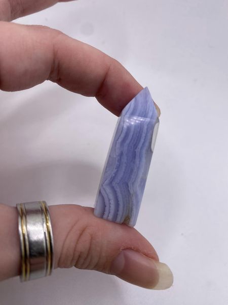 BlueLace Agate Tower, small. (RARE) AAA Grade