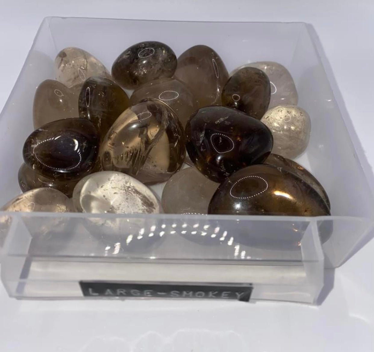 Smokey quartz tumbles (Large)