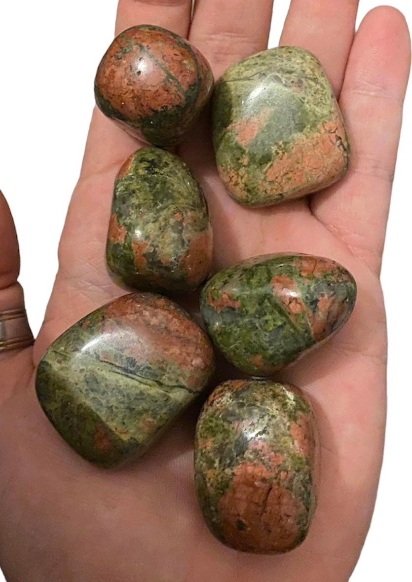 Unakite tumbles (large)